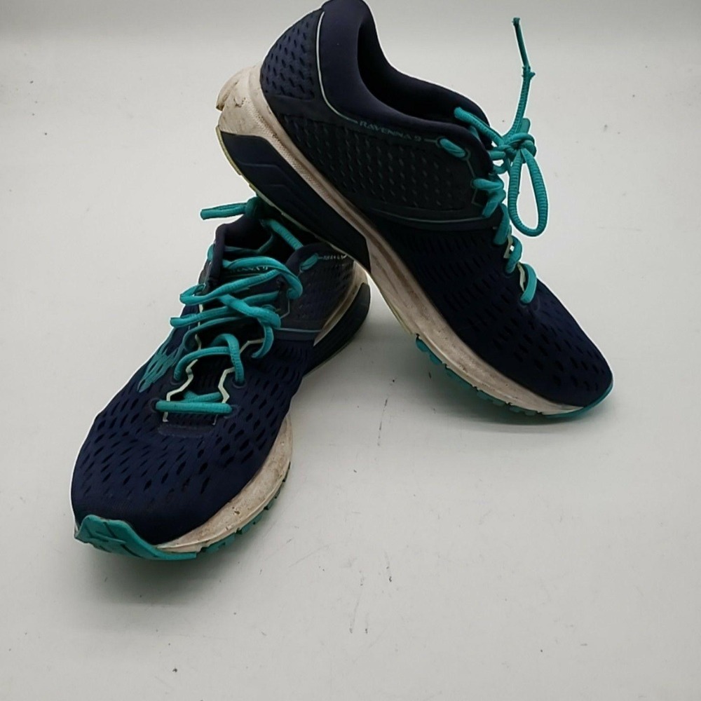 Brooks Ravenna 9 Shoes Womens Size 9 Blue Mesh Running Sneakers 1202691B452
